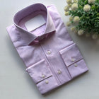 Light Pink Plain Detailed Men's Longsleeve Formal Shirt