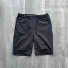 Black Linen Cotton Men's Drawstrings Shorts