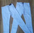White Plain Men's Slim Fit Jeans