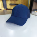 Navy Blue Plain Adjustable Mesh Men's Cap