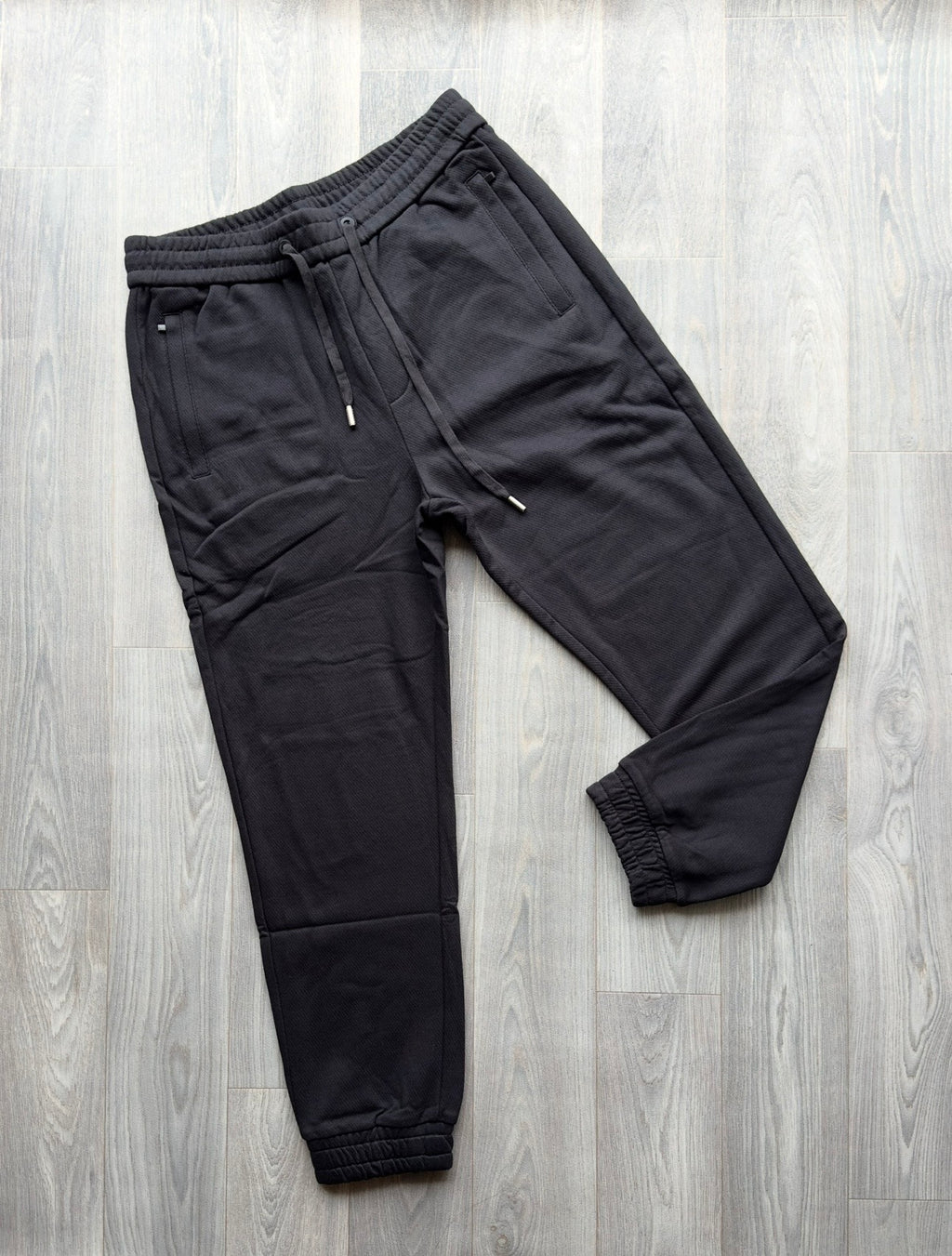 Black Plain Detailed Men's Sweatpants