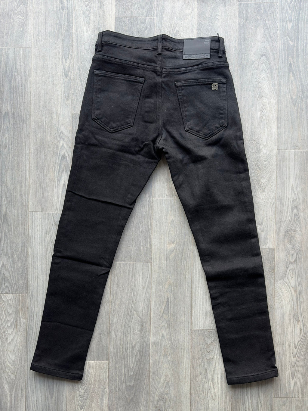 Black Plain Heavy Men's Slim Fit Jeans