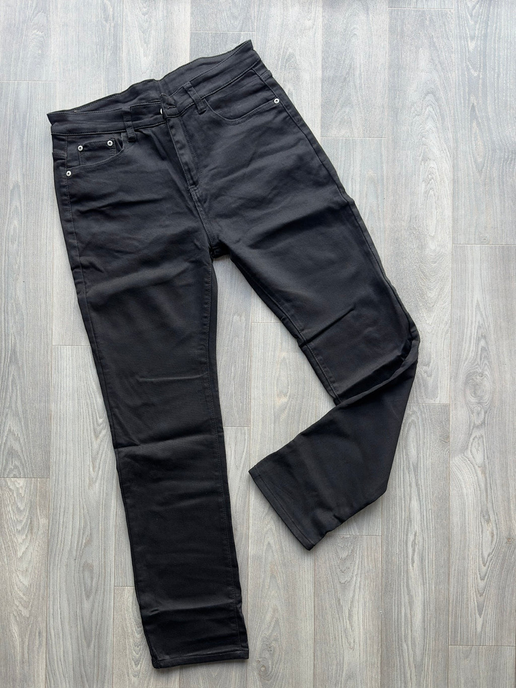 Black Plain Men's Slim Fit Jeans