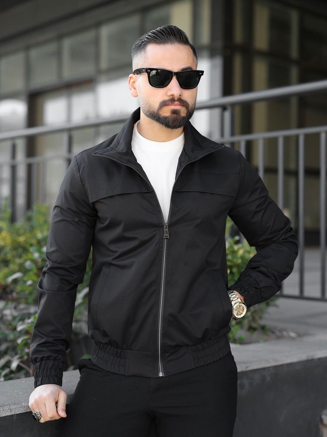 Black Lightweight Men's Jacket