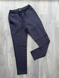 Navy Fleeced Men's Drawstring Pants