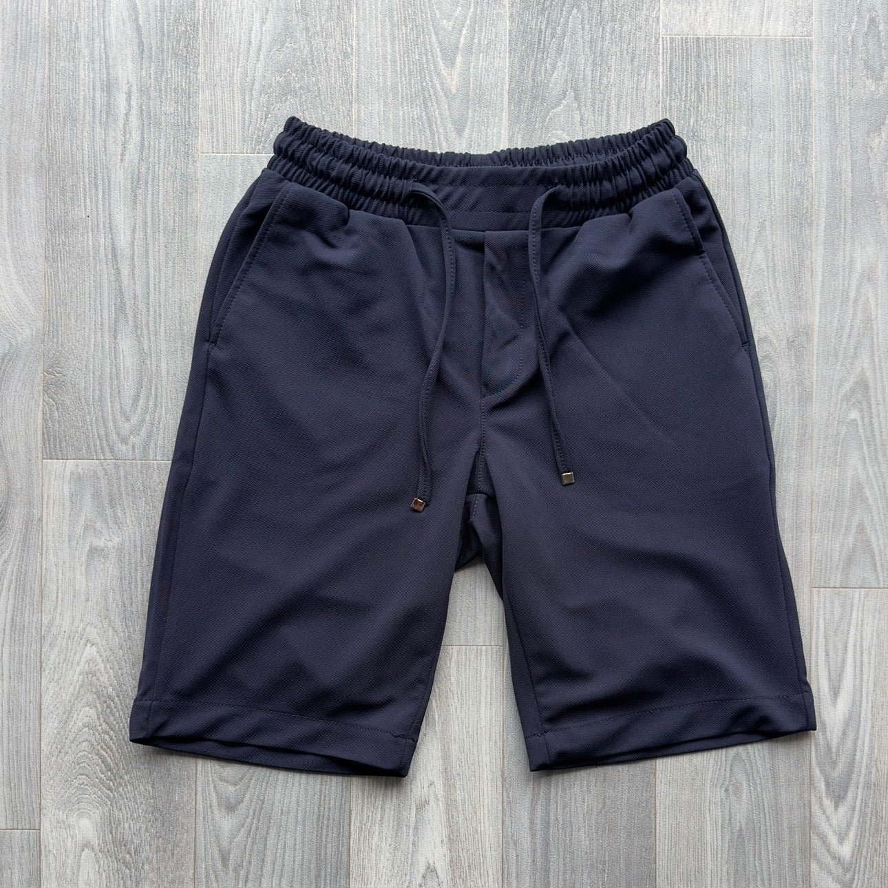 Navy Blue Lightweight Men's Drawstrings Shorts
