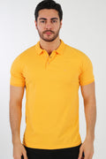 Yellow Plain Men's Polo Tshirt