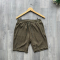 Jungle Green Plain Detailed Men's Drawstrings Shorts