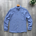 Blue Longsleeve Casual Men's Shirt