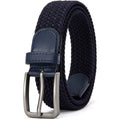 Navy Blue Men's Stretchable Woven Belt ( Size Waist 30-38)