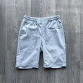 Light Blue Linen Cotton Men's Drawstrings Shorts