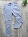 Light Blue Slim Fit Men's Chino/ Khaki Pants