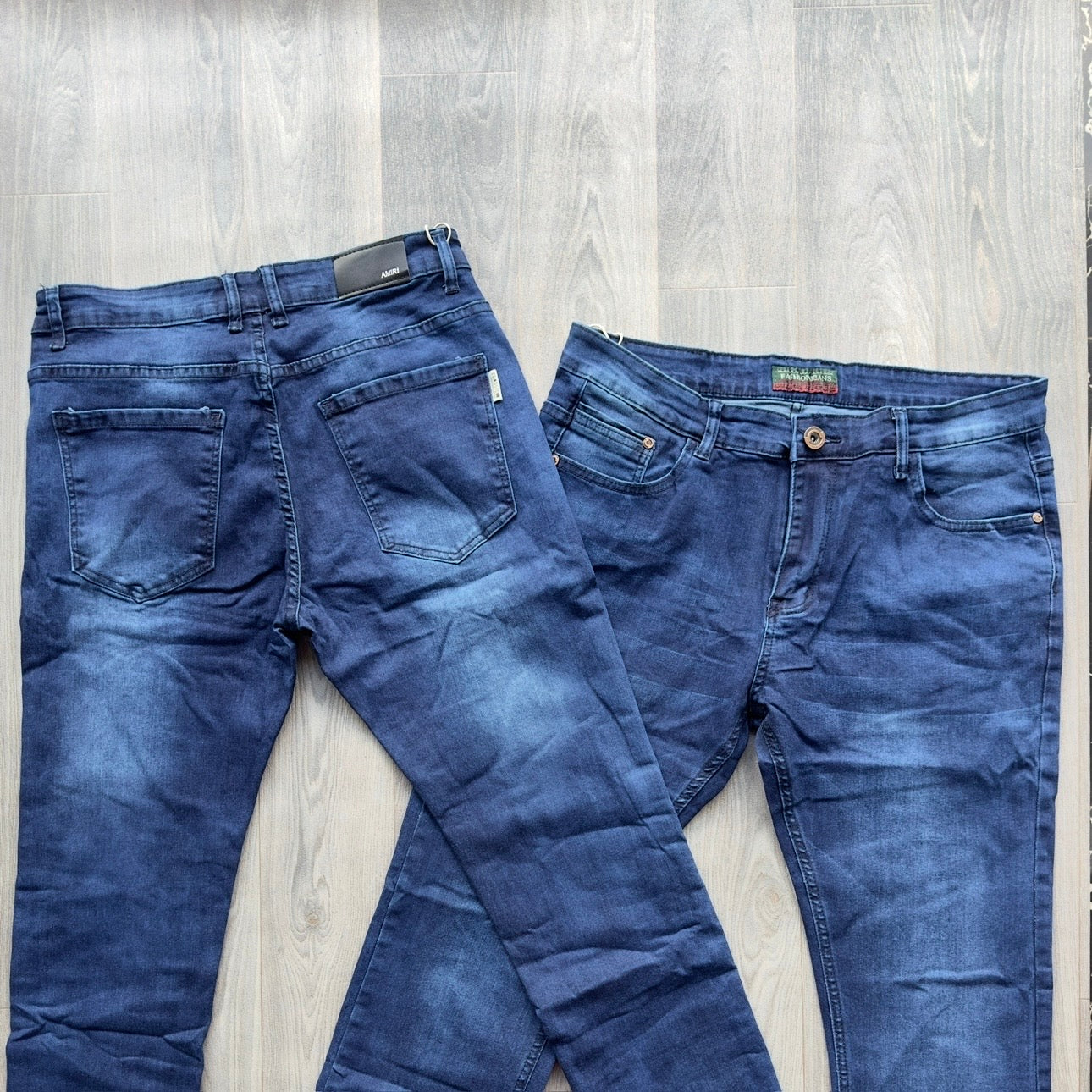 Blue Faded Men's Slim Fit Jeans