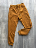 Mustard Plain Men's Fleeced Sweatpants