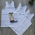 White Men's Undershirt Vest Pack (3 in 1 Set)