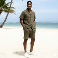 Green Shirt & Short Men's Set