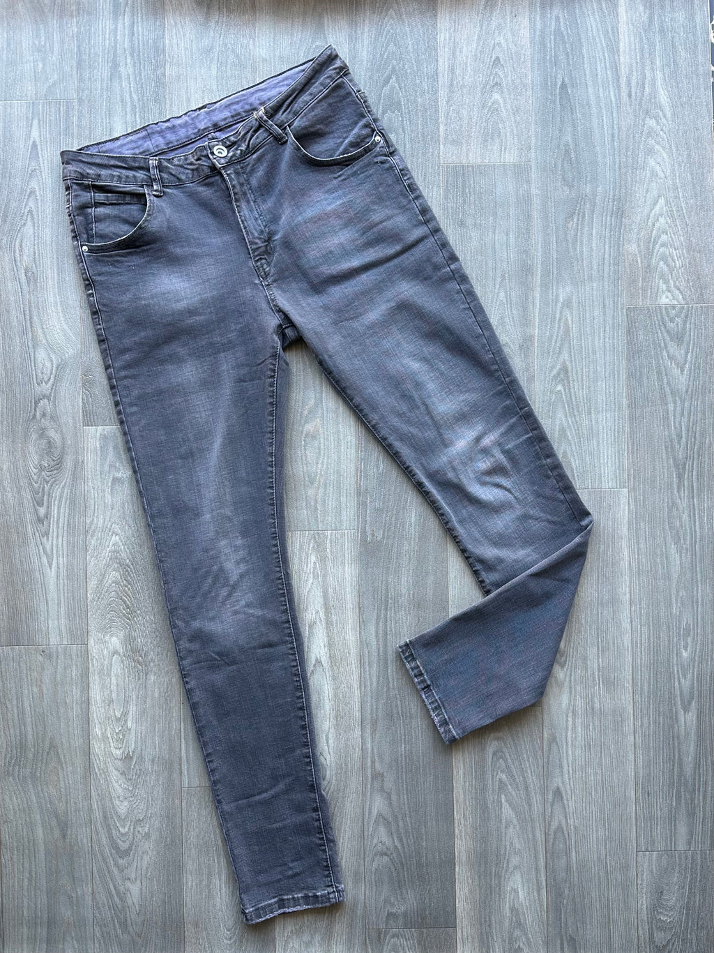 Grey Faded Men's Slim Fit Jeans