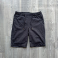 Men's Black Linen Cotton Drawstrings Shorts fireqasi