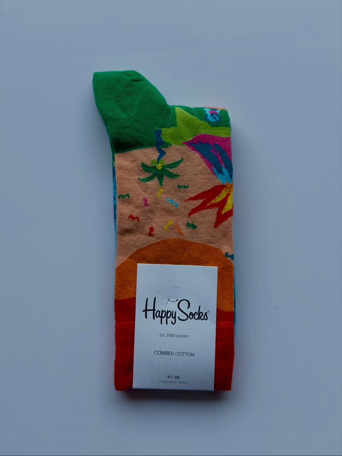 Men's Happy Sock Combed Cotton From Fireqasi  Colorful sock 
