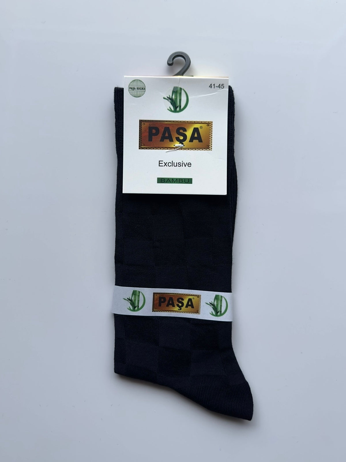 Men's Navy Blue Plain Light Fabric Checked Socks Fireqasi