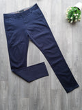 Men's Navy Blue Slim Fit Chino/ Khaki Pants from  fireqasi