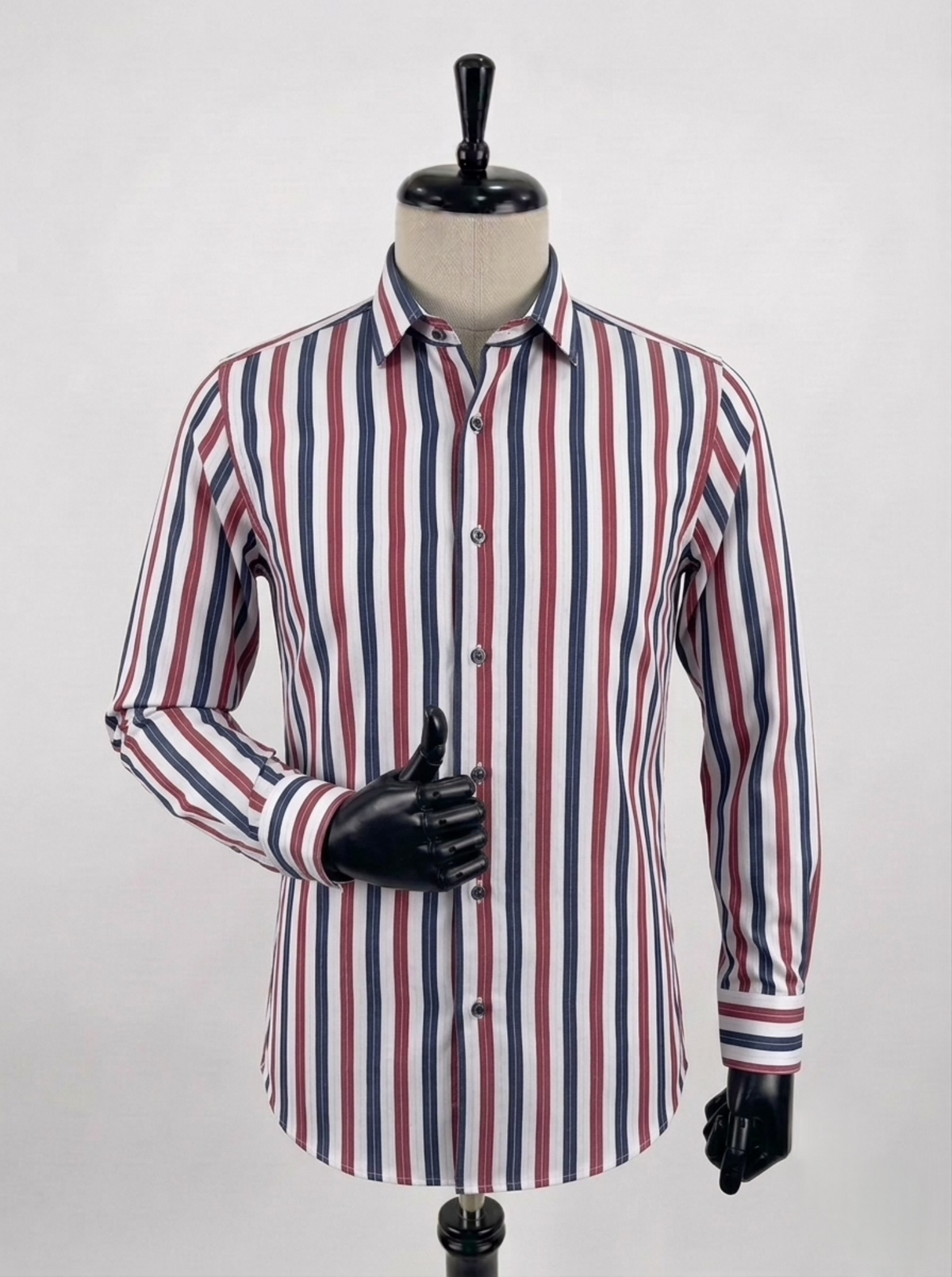 Men's Pink Striped Regular Fit Casual/ Formal Longsleeve Shirt Fireqasi