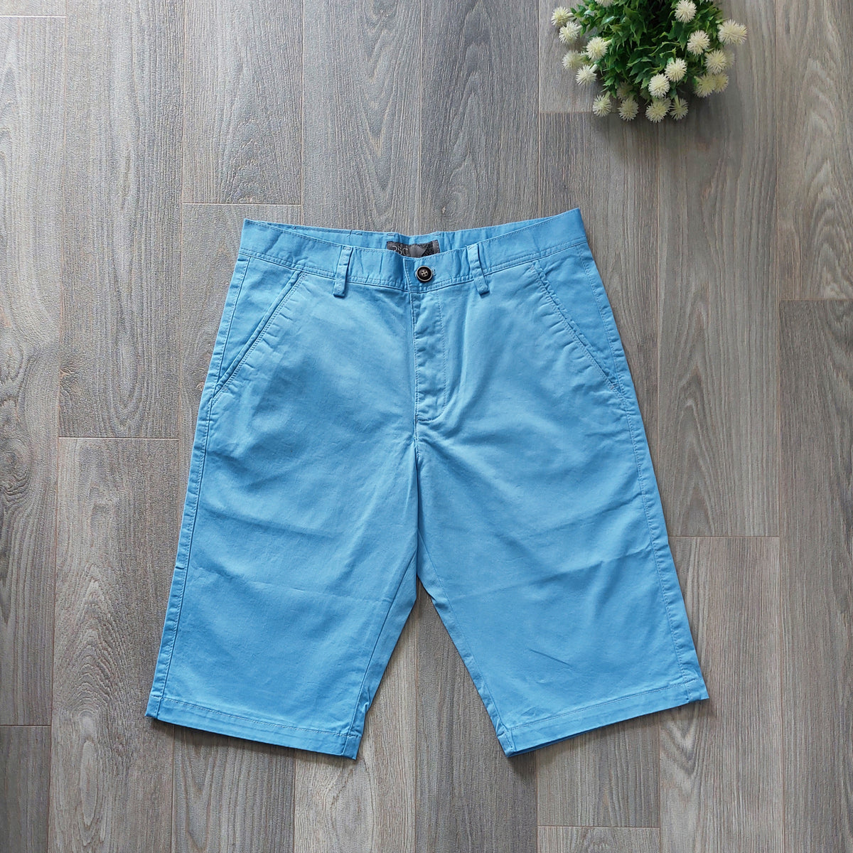 Men's Sky Blue  Chino / Khaki Shorts from fireqasi