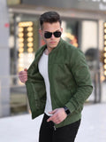 men's green suede bomber jacket from fireqasi
