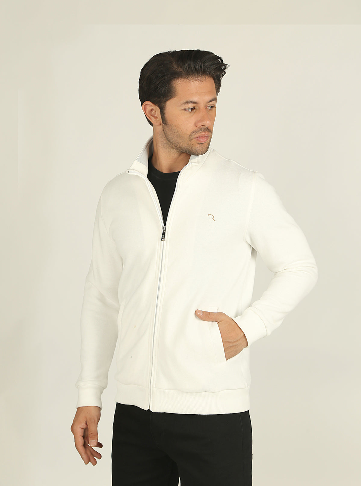 men's white cardigan sweater from fireqasi