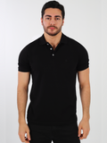 Black Plain Men's Polo Tshirt