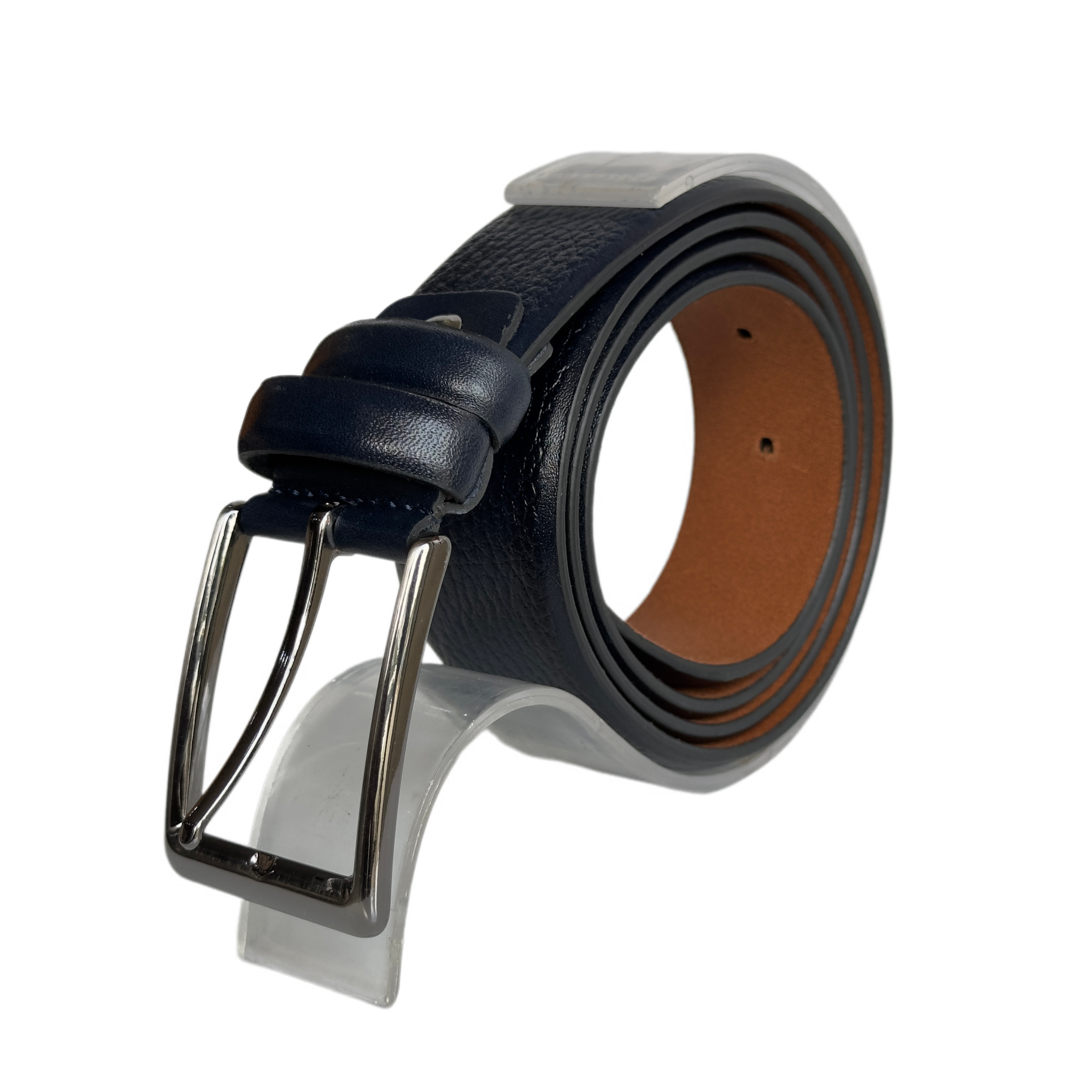 Blue Men's Leather Belt