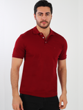 Maroon Plain Men's Polo Tshirt
